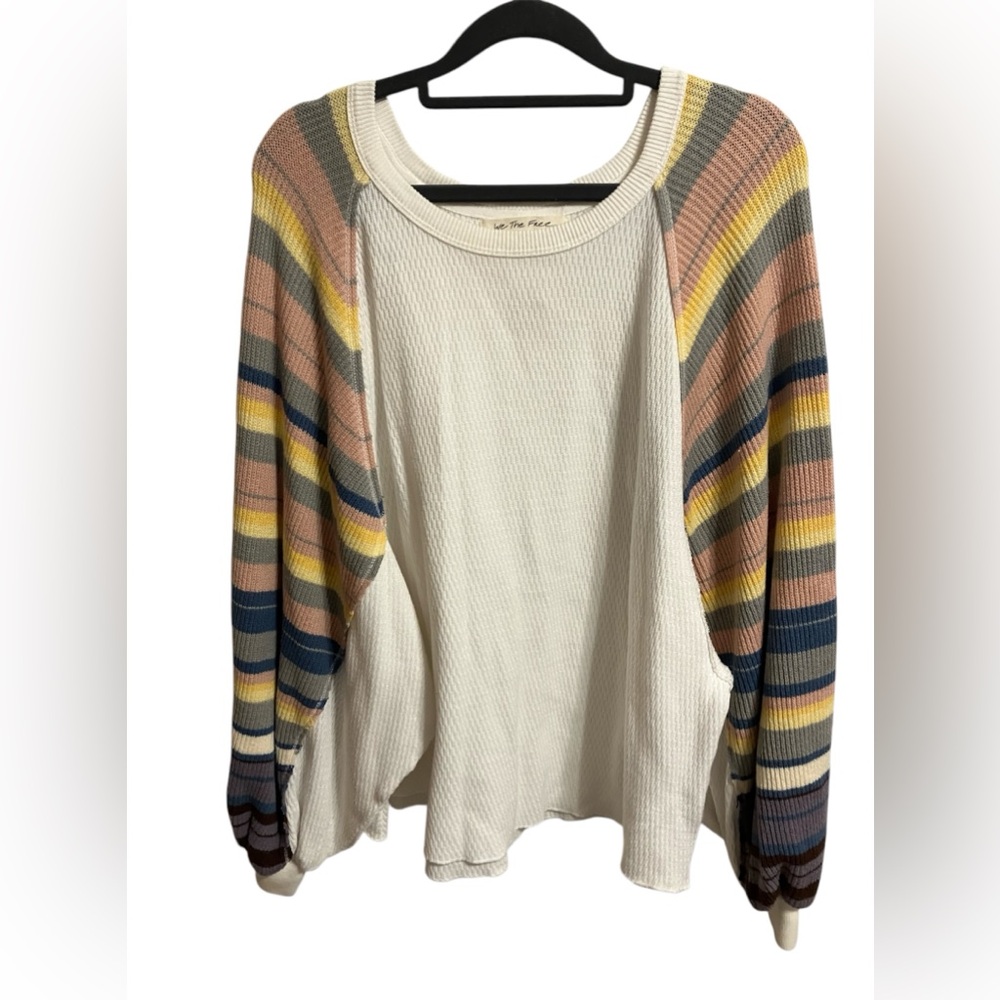 We the Free Rainbow Dreams Top in white Combo Womens size small - Picture 2 of 13